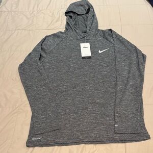 NWT Nike Heather Gray UV Thin Hoodie